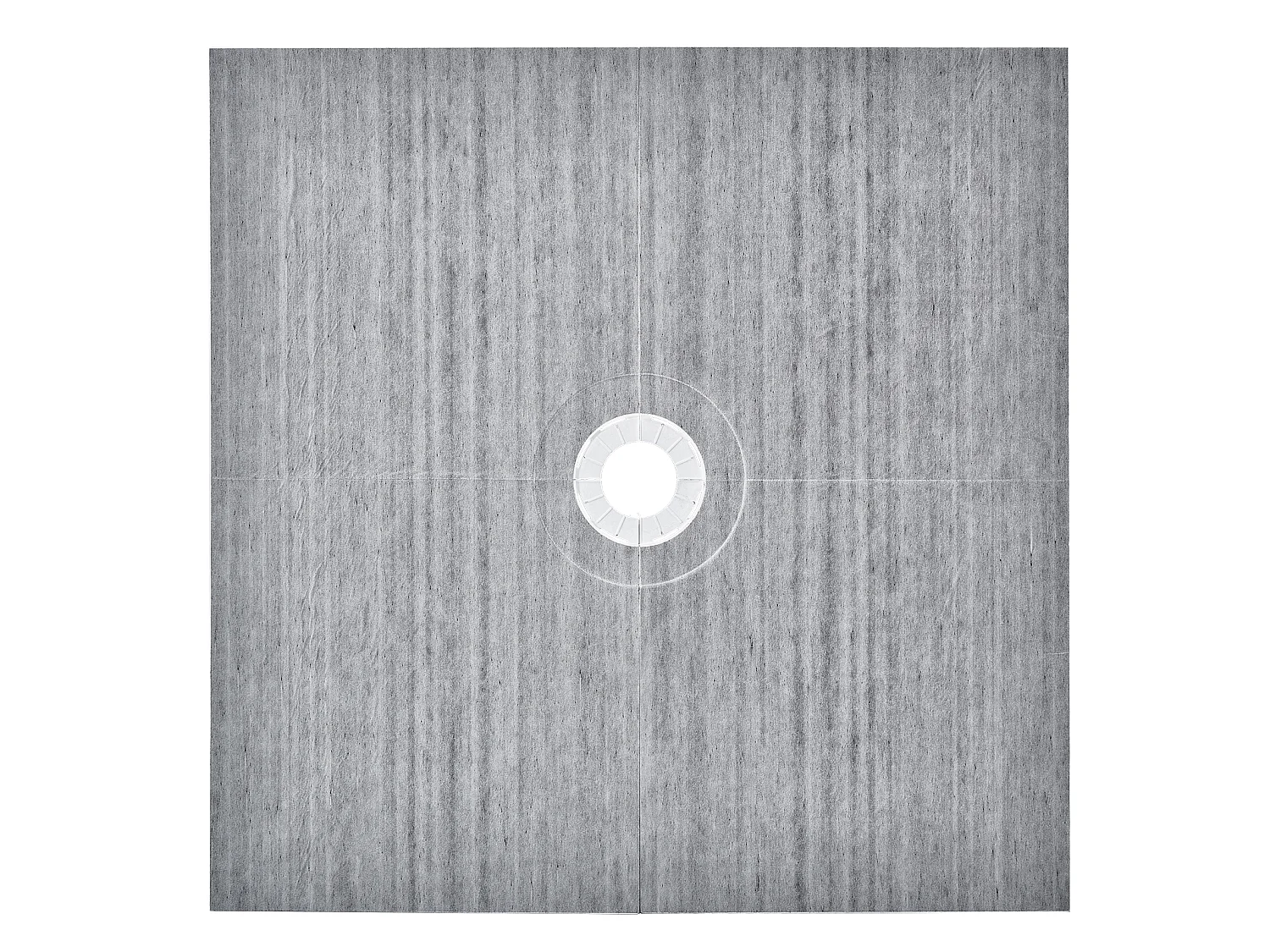 Kit de Receveur de Douche Étanche SucceBuy, 183 x183 cm, avec Drain Central, Épaissi