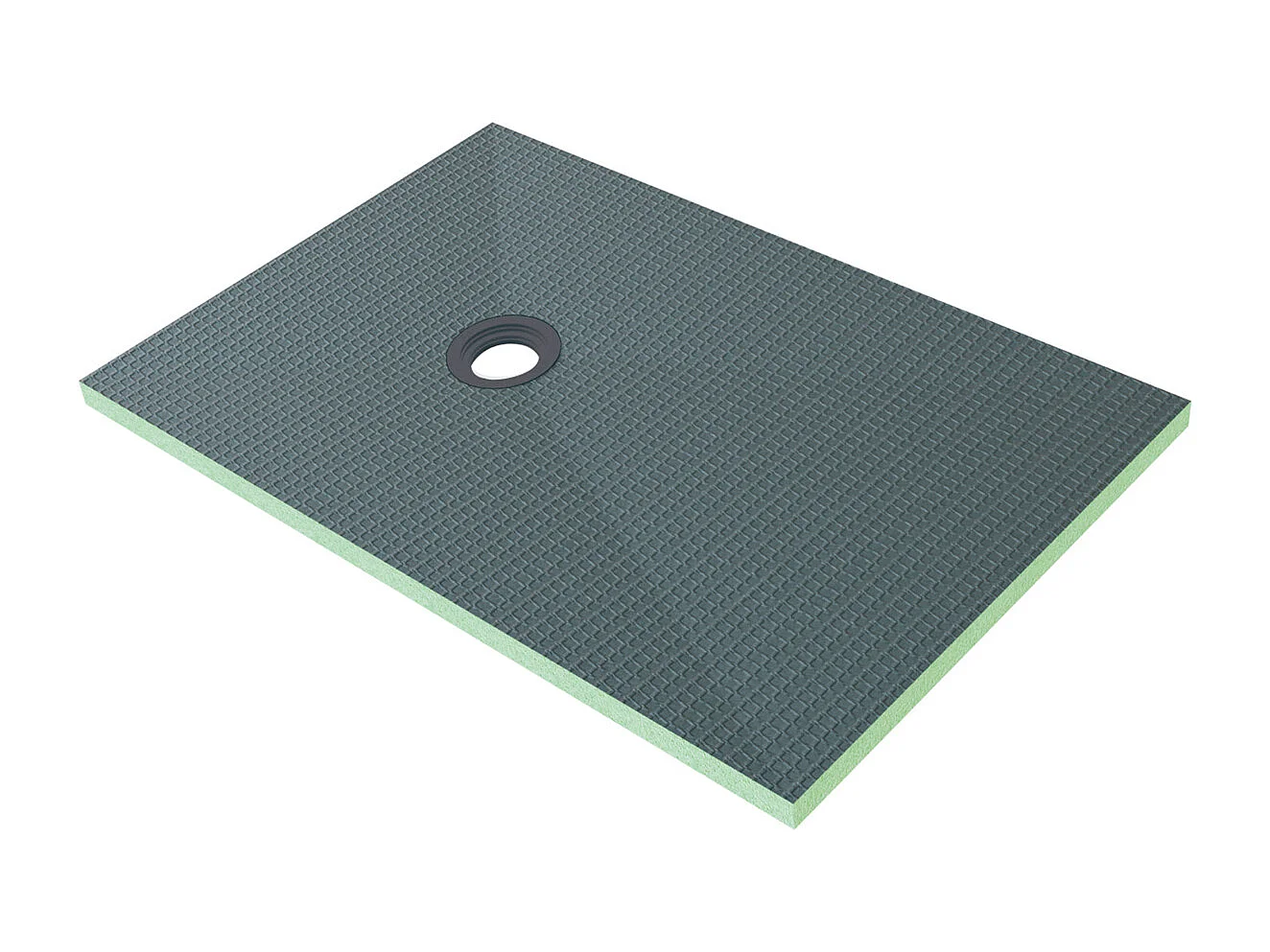 XPS-isolatieplaat 120x80cm zijn ideaal voor vochtige ruimtes zoals een badkamer, H: 40mm,met douchegoot rooster en afvoer