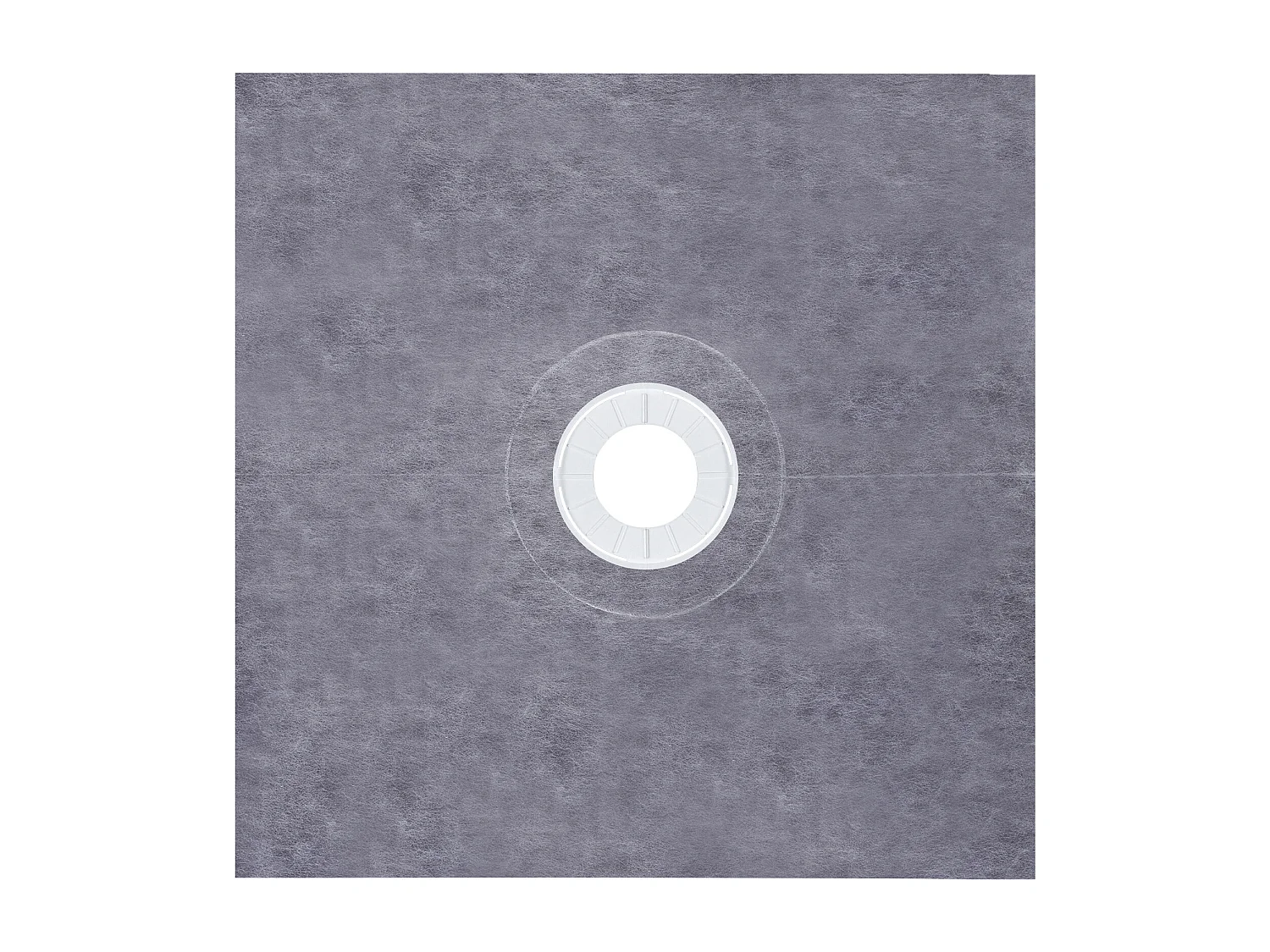 Kit de Receveur de Douche SucceBuy, 122 x 122 cm, avec Drain Central en ABS, Étanche