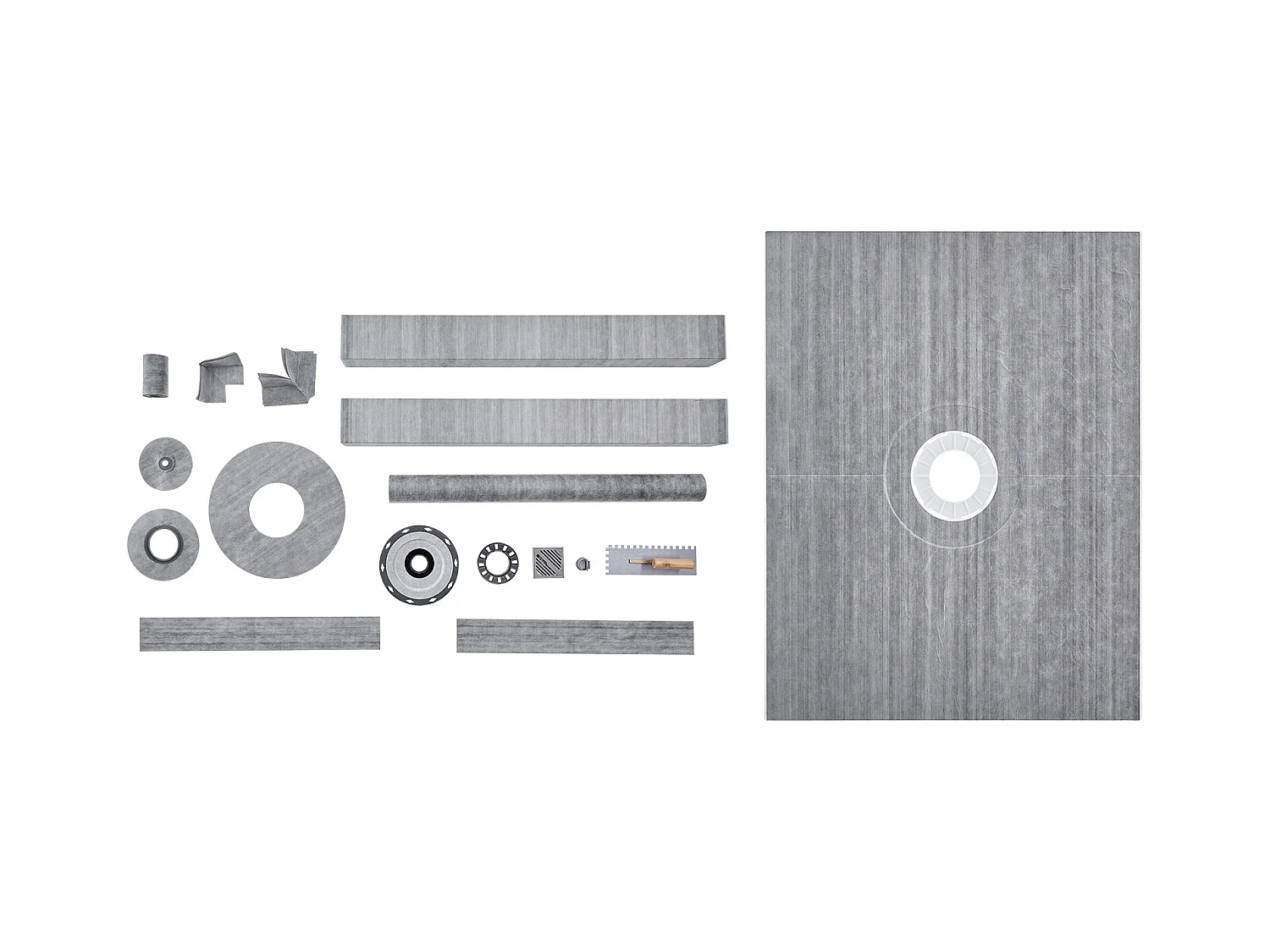 Kit di Bordo per Doccia SucceBuy, 122 x 152 cm, con Staffa Centrale di 5,1 cm in ABS, Impermeabile