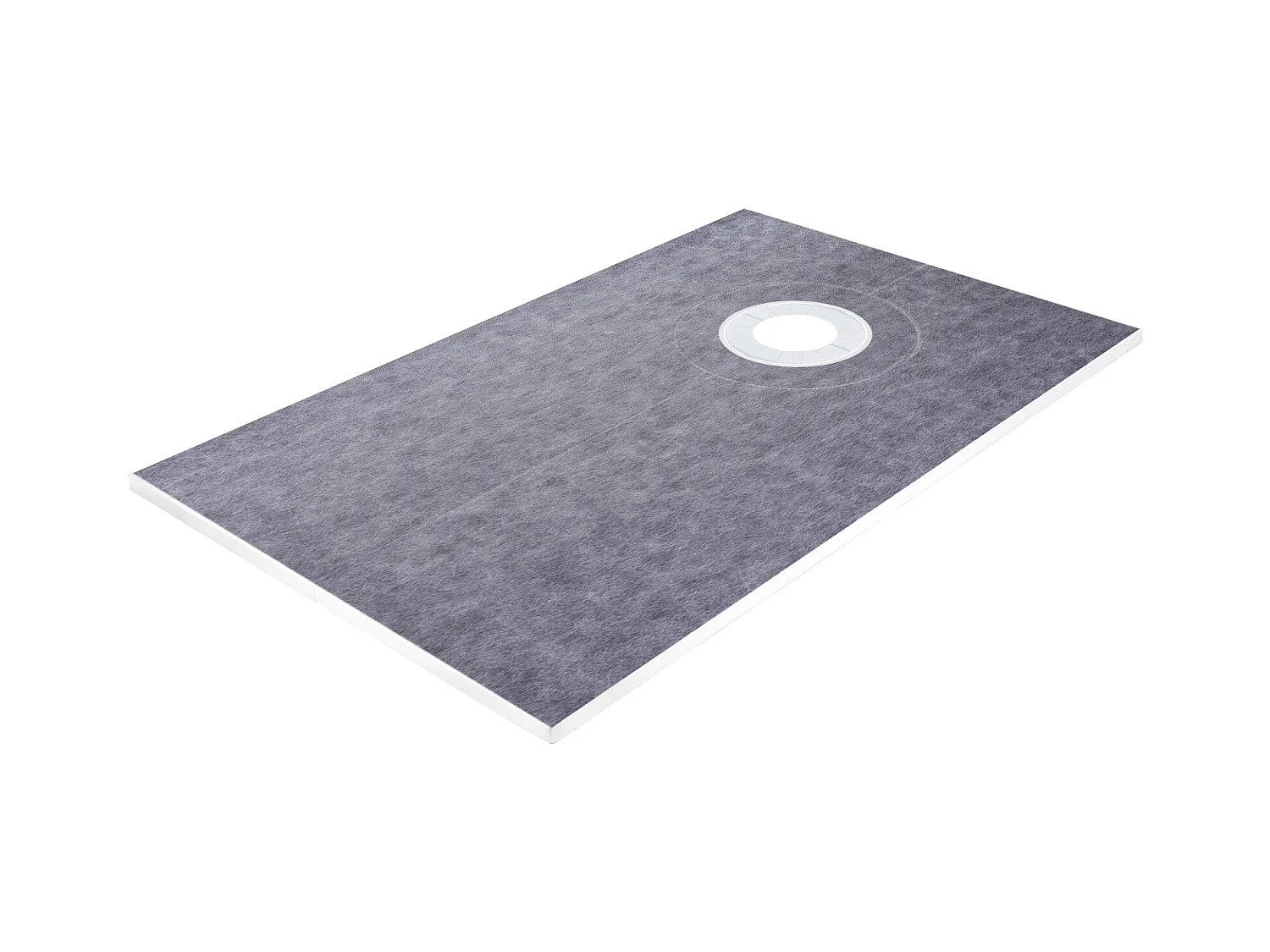 Kit de Receveur de Douche Étanche SucceBuy, 96 x 152 cm, avec Drain Décalé et Bride en PVC