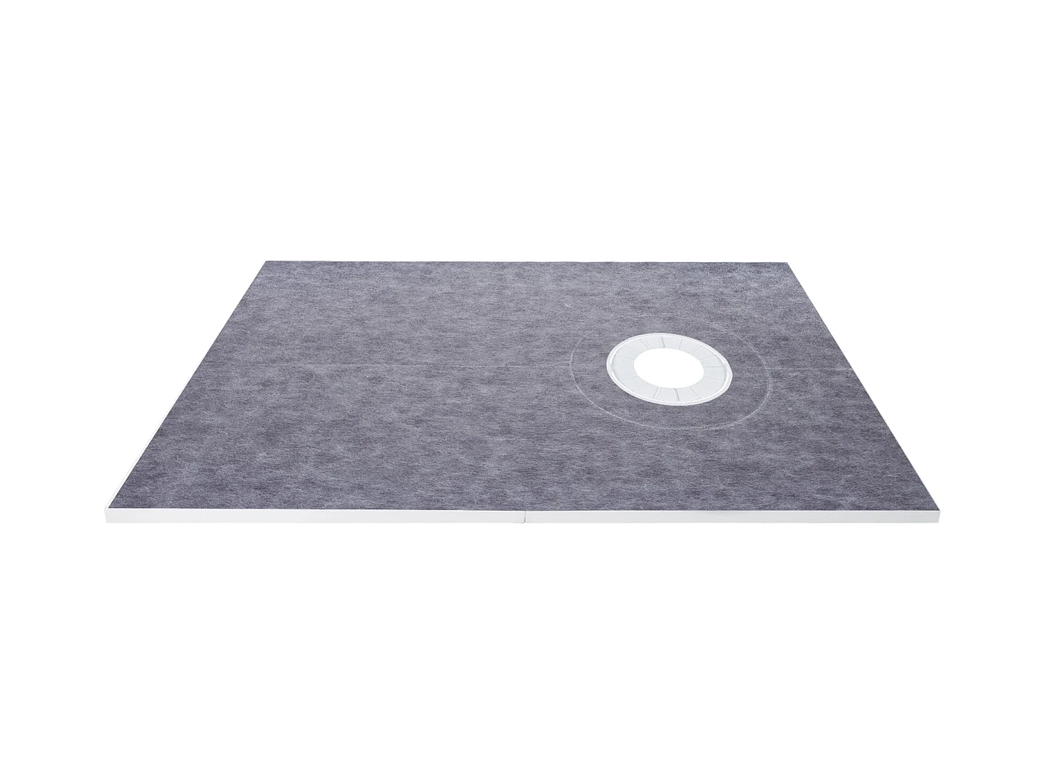 Kit  de Receveur de Douche Étanche SucceBuy, 96 x 152 cm, avec Drain Décalé et Bordures en ABS