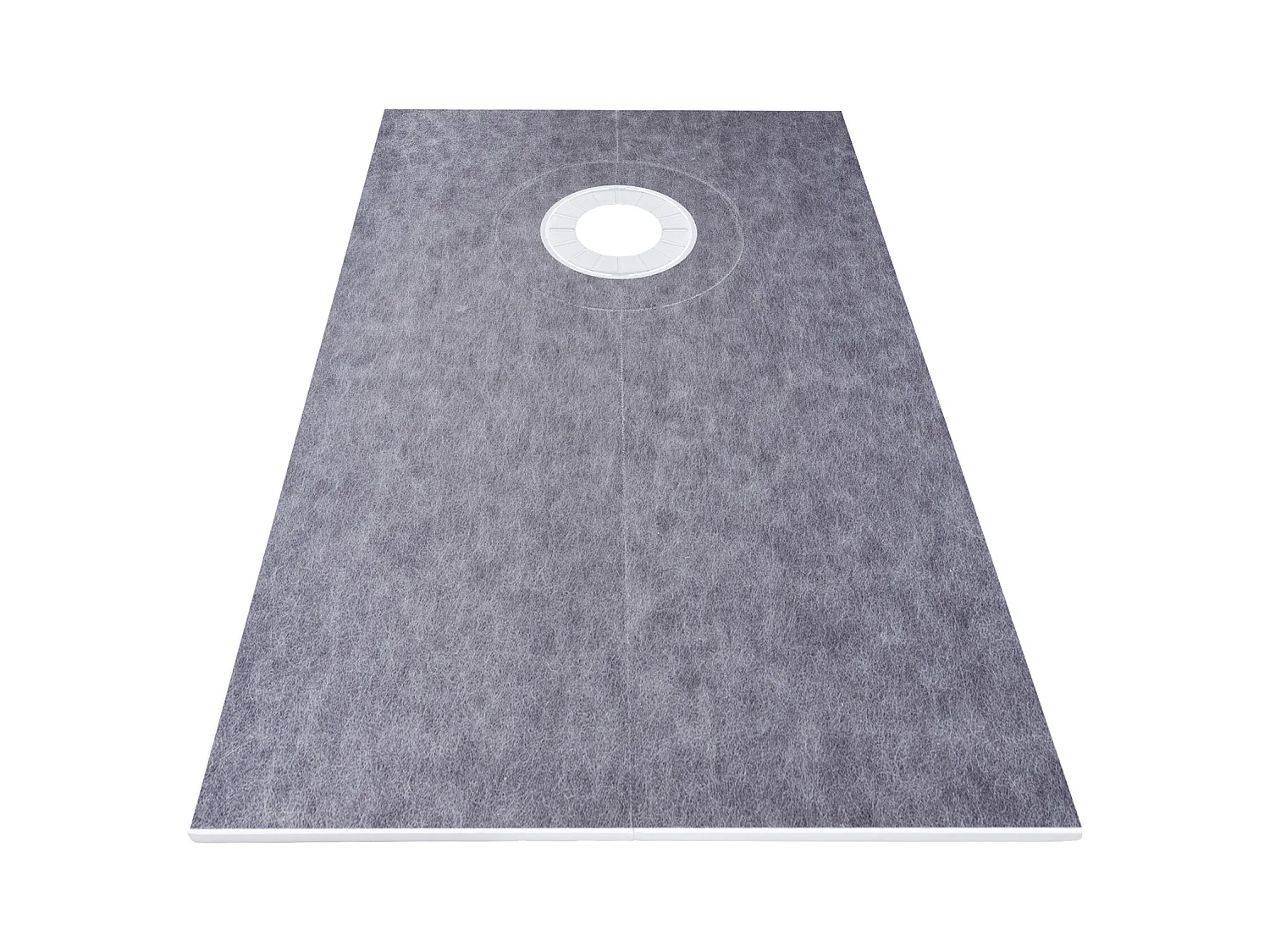 Kit  de Receveur de Douche Étanche SucceBuy, 96 x 152 cm, avec Drain Décalé et Bordures en ABS