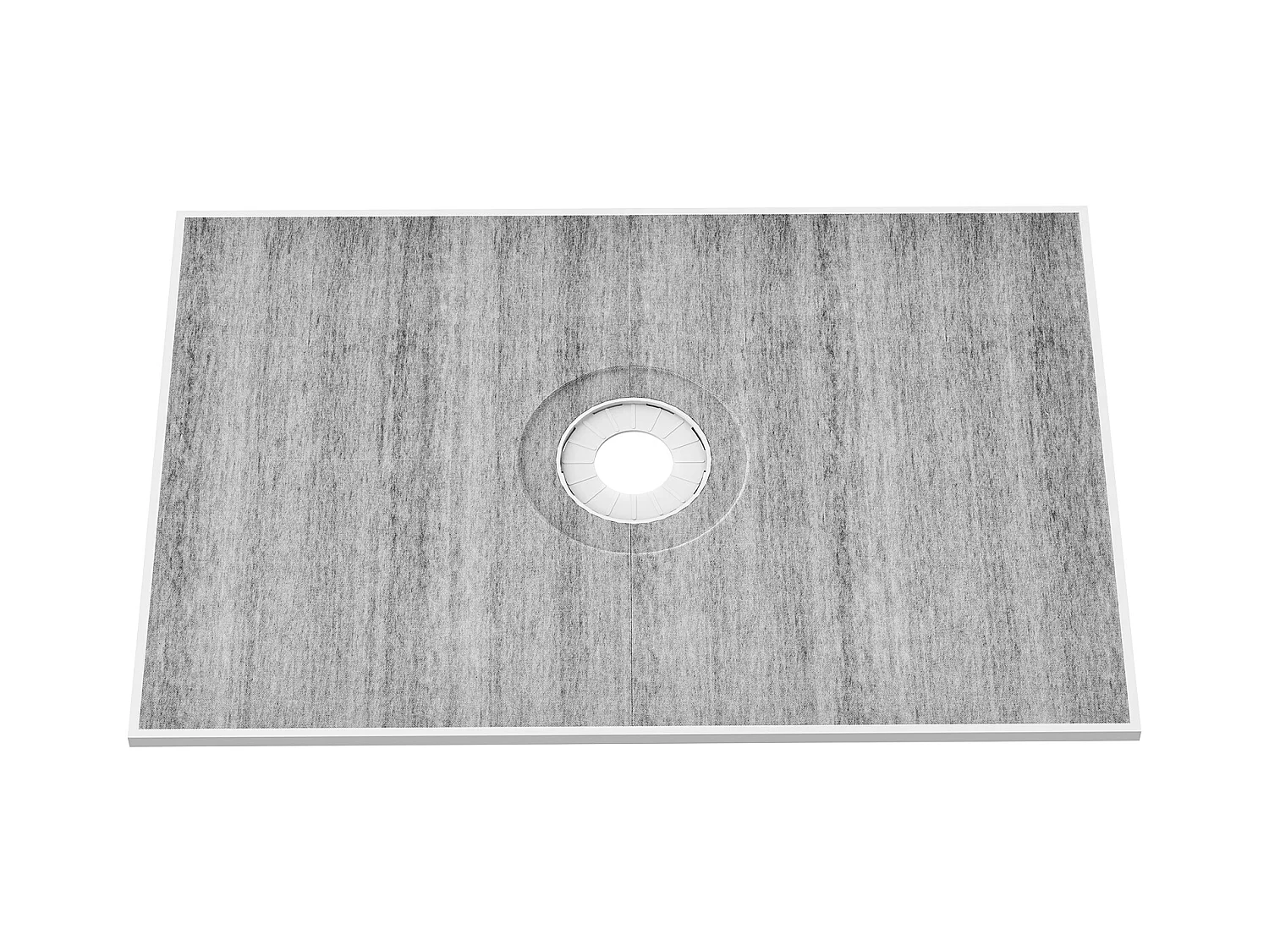 Kit  de Receveur de Douche Étanche SucceBuy, 122 x 183 cm, avec Drain Central, pour l'Installation dans la Salle de Bain