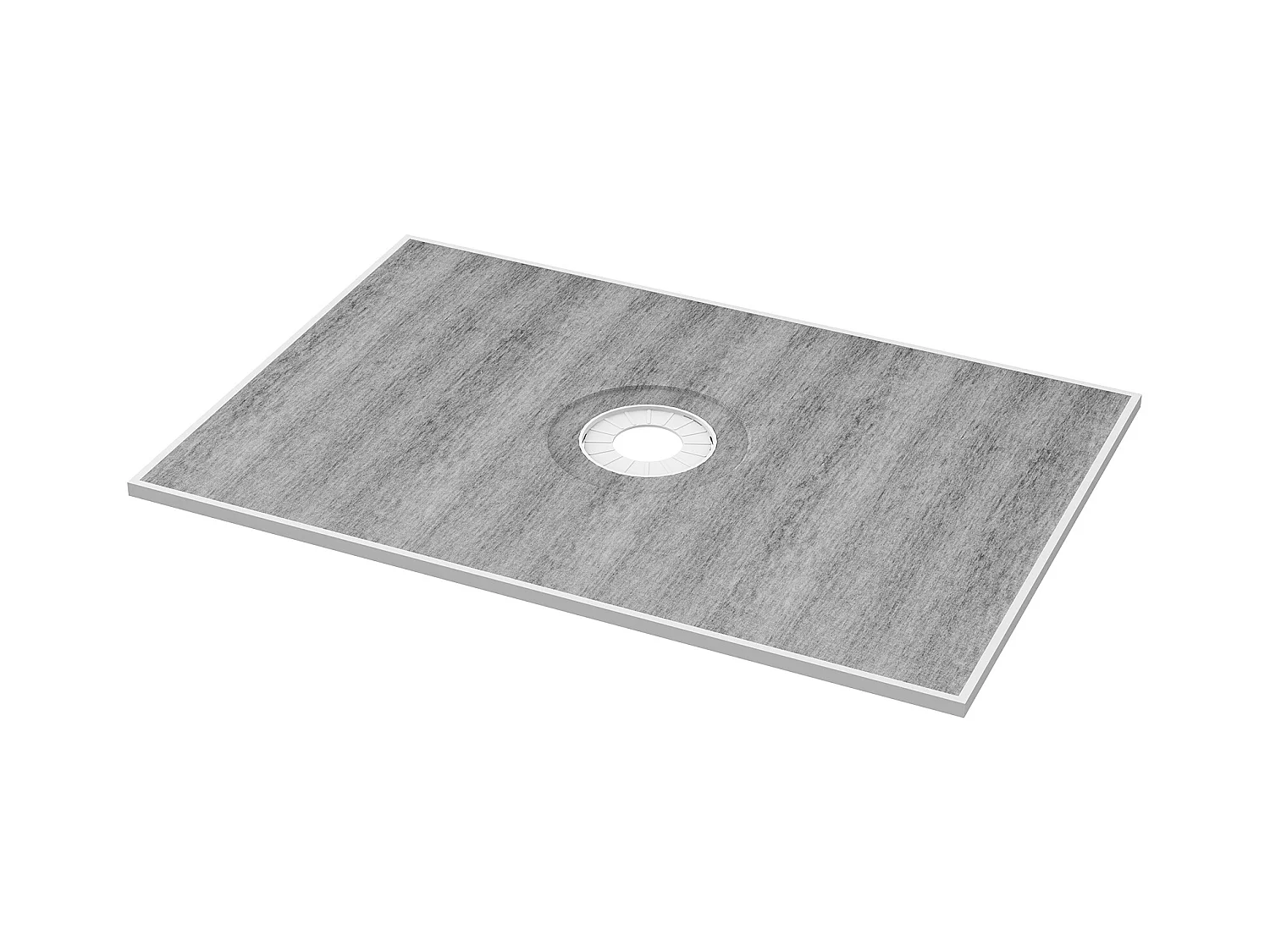 Kit di Ricevitore per Doccia Impermeabile SucceBuy, 122 x 183 cm, con Scarico Centrale