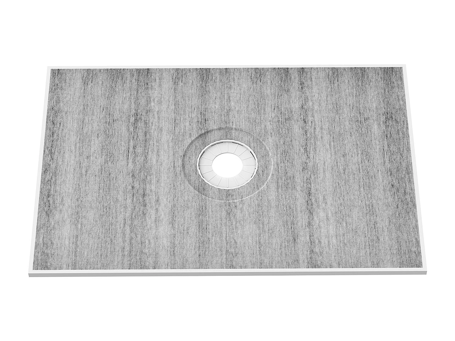 Wasserdichter Duschablauf-Kit SucceBuy, 122 x 183 cm, mit Zentralem Ablauf, für die Installation im Badezimmer