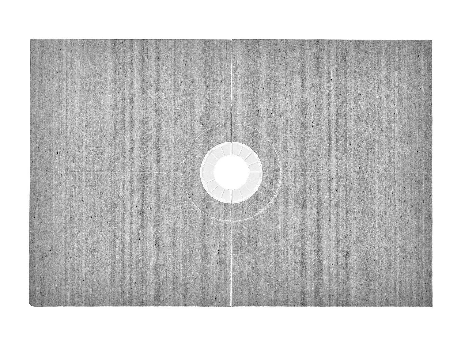 Wasserdichter Duschablauf-Kit SucceBuy, 122 x 183 cm, mit Zentralem Ablauf, für die Installation im Badezimmer