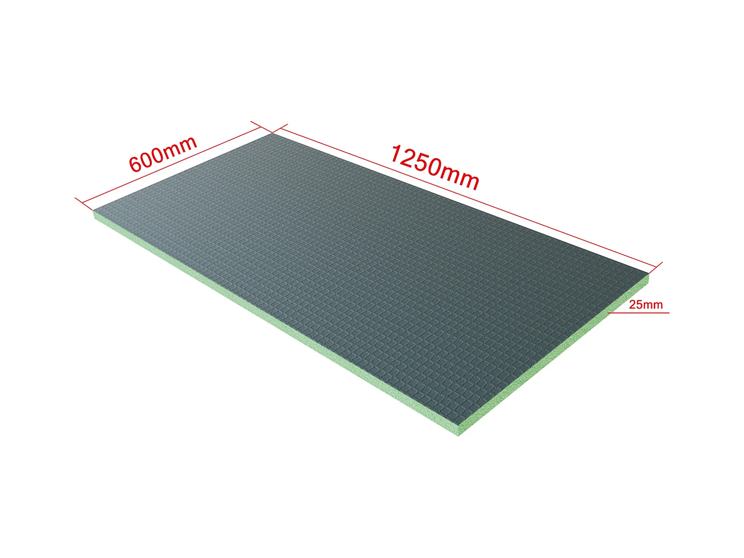 XPS-isolatieplaat, bouwplaten, kantplanken,verschillende afmetingen optionelen，Afmeting:1250x600x25mm