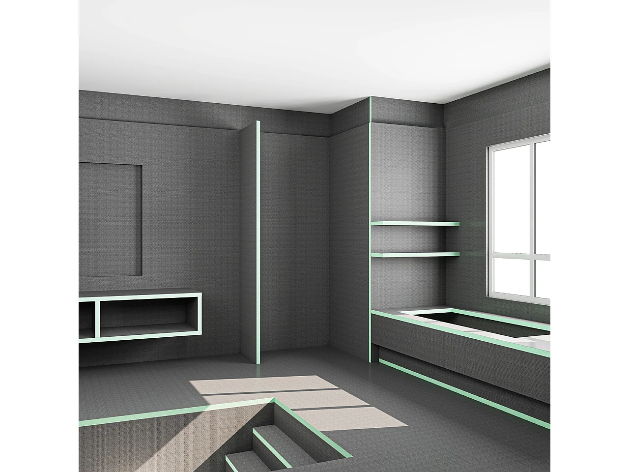 XPS-isolatieplaat, bouwplaten, kantplanken,verschillende afmetingen optionelen，Afmeting:1250x600x10mm，uit 4 stuks/pak