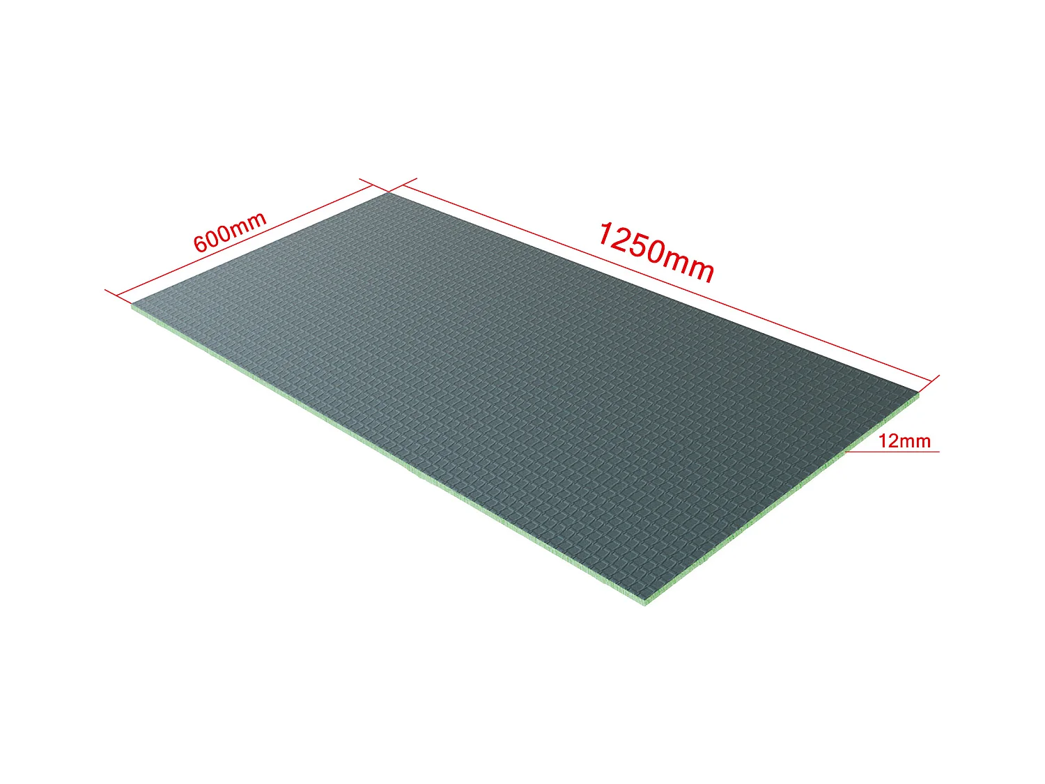 XPS-isolatieplaat, bouwplaten, kantplanken,verschillende afmetingen optionelen，Afmeting:1250x600x12mm，uit 4 stuks/pak