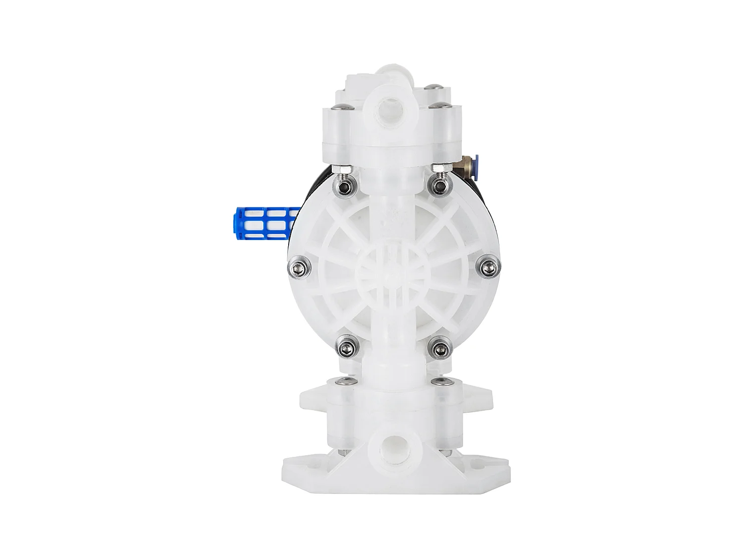 Pompe SucceBuy à Air à Double Membrane, 7 GPM, Entrée et Sortie 2.54/5.08cm, à Commande Pneumatique avec Vanne à Boisseau Sphérique Scellée