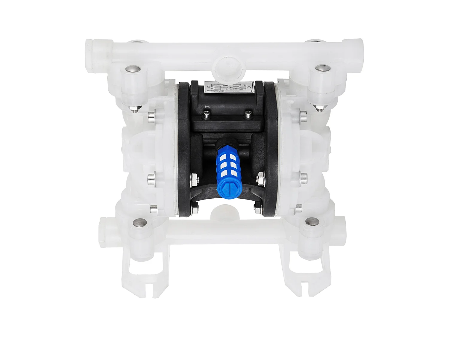 Pompe SucceBuy à Air à Double Membrane, 7 GPM, Entrée et Sortie 2.54/5.08cm, à Commande Pneumatique avec Vanne à Boisseau Sphérique Scellée