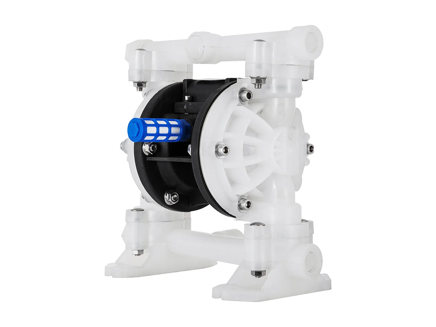 Pompe SucceBuy à Air à Double Membrane, 7 GPM, Entrée et Sortie 2.54/5.08cm, à Commande Pneumatique avec Vanne à Boisseau Sphérique Scellée