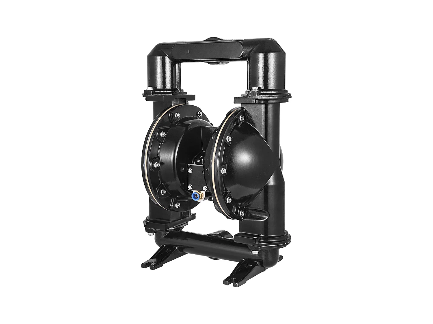 Pompe SucceBuy à Double Membrane Pneumatique 75 GPM, Entrée et Sortie 5.08cm, Pompe de Transfert à Membrane en Nitrile pour Pétrole, Diesel, Huile