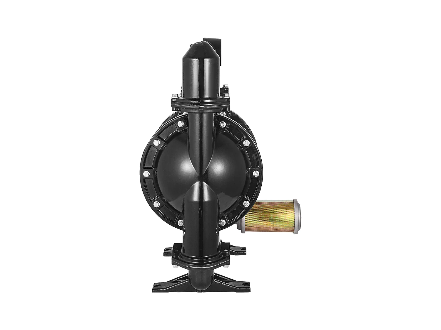 Pompe SucceBuy à Double Membrane Pneumatique 75 GPM, Entrée et Sortie 5.08cm, Pompe de Transfert à Membrane en Nitrile pour Pétrole, Diesel, Huile