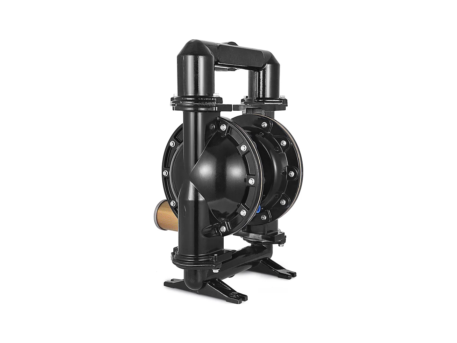 Pompe SucceBuy à Double Membrane Pneumatique 75 GPM, Entrée et Sortie 5.08cm, Pompe de Transfert à Membrane en Nitrile pour Pétrole, Diesel, Huile