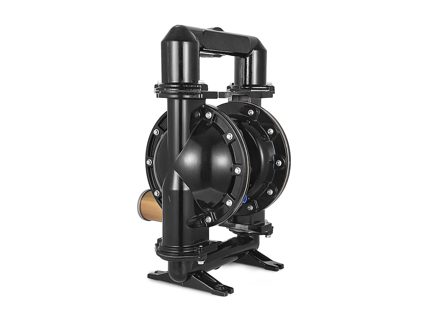 Pompe SucceBuy à Double Membrane Pneumatique 75 GPM, Entrée et Sortie 5.08cm, Pompe de Transfert à Membrane en Nitrile pour Pétrole, Diesel, Huile