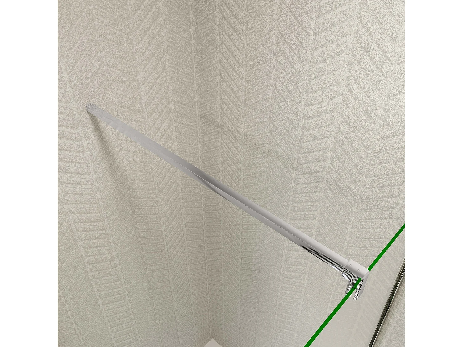 Douchecabine Opvouwbare 80x70x195cm 6mm NANO EasyClean veiligheidsglas,N-vorm:90cm stabilisator (kan worden gesneden),profiel van glanzend chroom