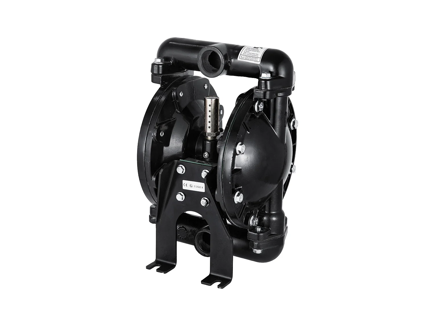 Pompe SucceBuy à Double Membrane Pneumatique, Entrée et Sortie de 1 Pouce, Aluminium, 35 GPM, Max. 120 PSI, QBY4-25LF46 pour Usage Industriel