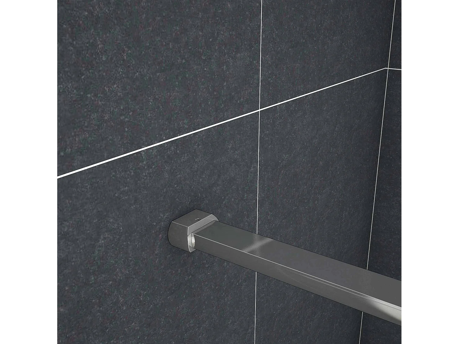 Douchecabine 120X76X195cm ,draaideur,6 mm NANO EasyClean veiligheidsglas,chroom,140cm Stabilisatiestang