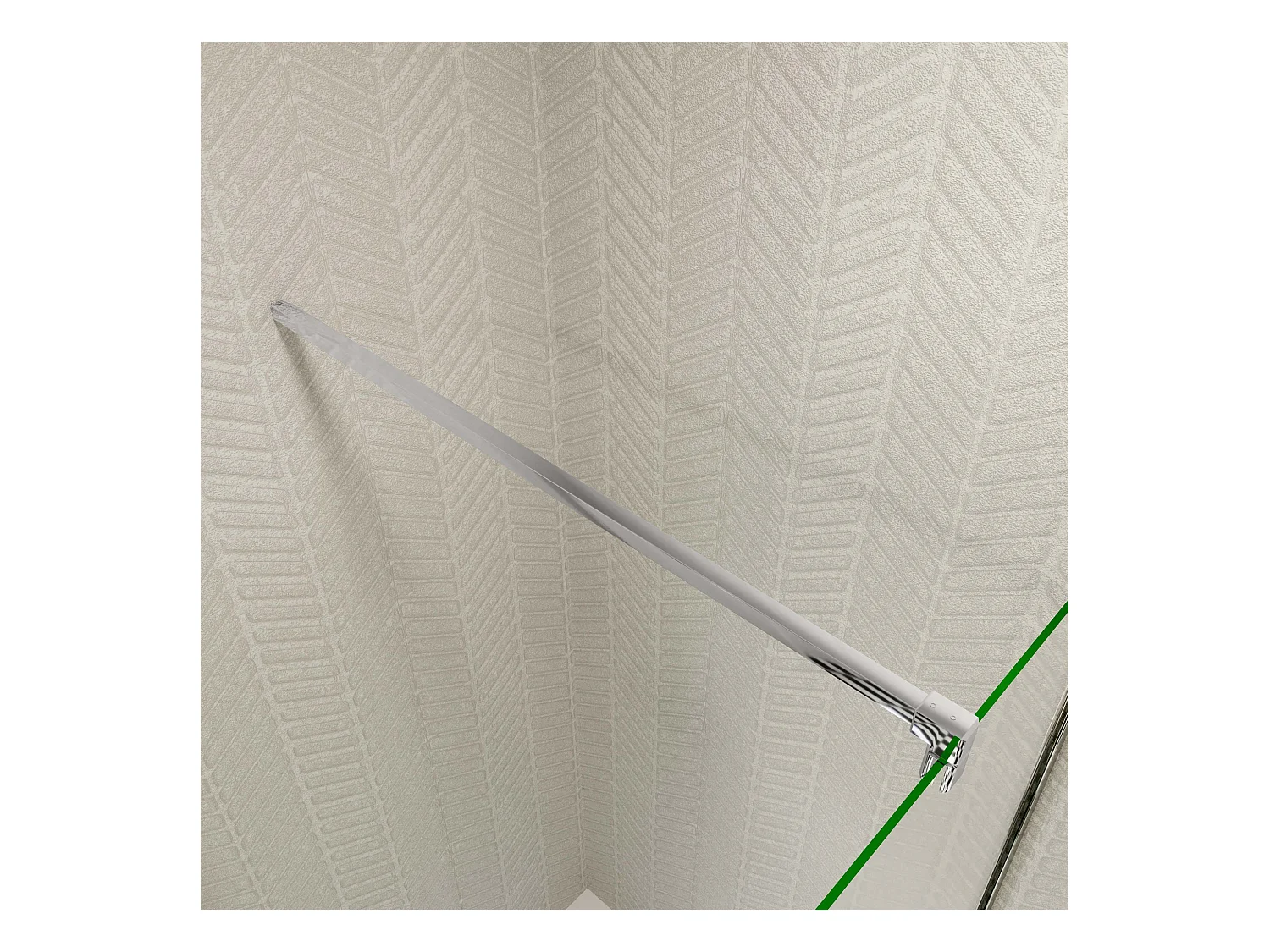 Douchecabine Opvouwbare 80x70x195cm 6mm NANO EasyClean veiligheidsglas,N-vorm:90cm stabilisator (kan worden gesneden),profiel van glanzend chroom