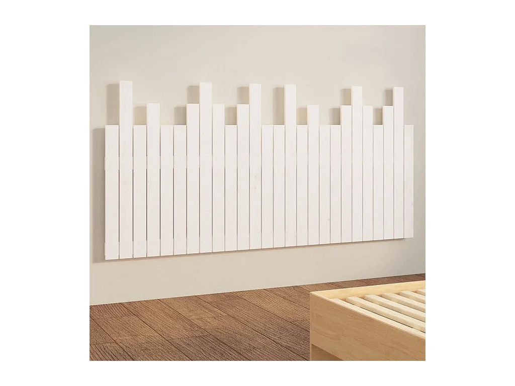 Tête de lit accessoire bois blanche 166 x 3 x 80 cm TDL0202706