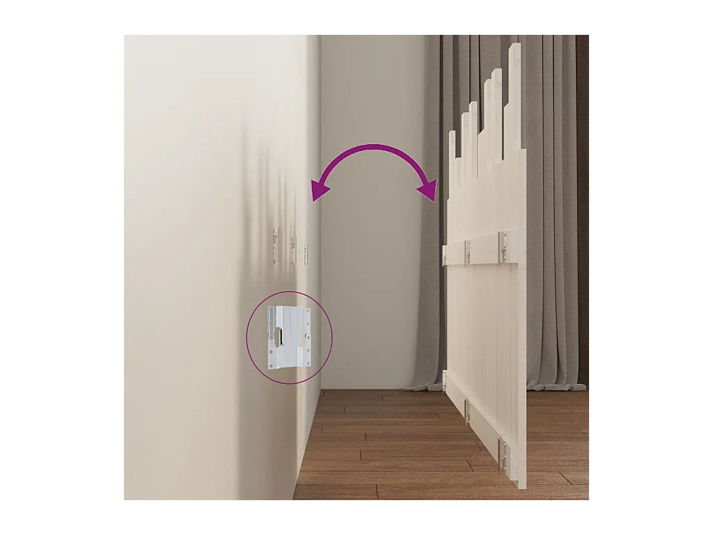 Tête de lit accessoire bois blanche 146.5 x 3 x 80 cm TDL0202720