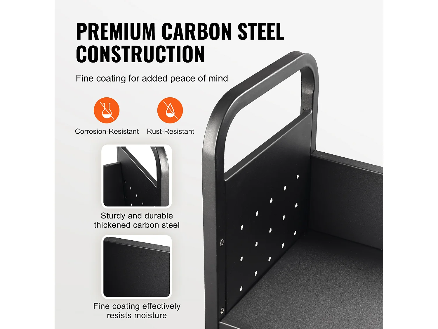 Chariot à Livres SucceBuy, Capacité de 150kg, Étagères en L à Un Seul Côté, Roues Verrouillables de 10cm, Idéal pour la Maison, le Bureau et l'École, Noir