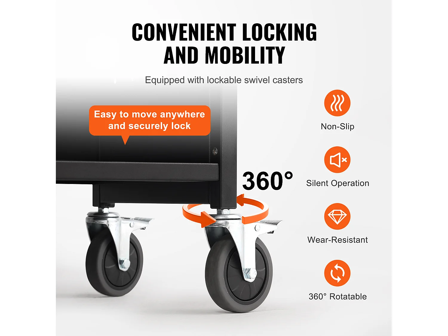 Chariot à Livres SucceBuy, Capacité de 150kg, Étagères en L à Un Seul Côté, Roues Verrouillables de 10cm, Idéal pour la Maison, le Bureau et l'École, Noir