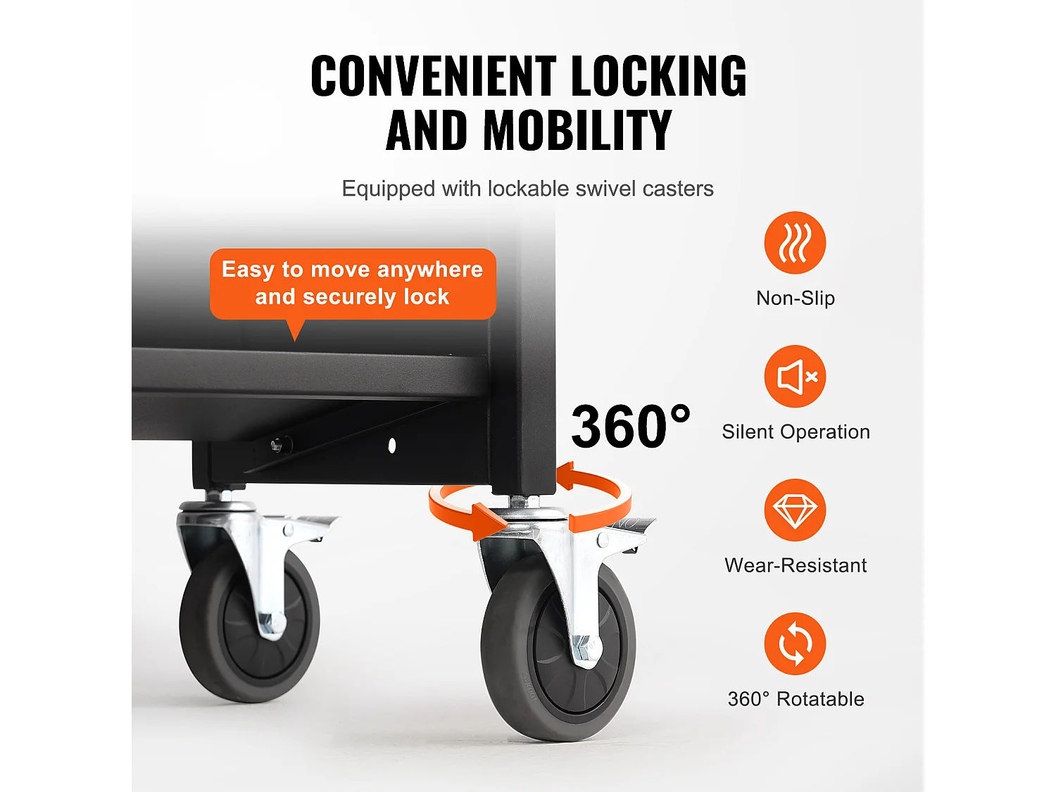 Chariot à Livres SucceBuy d'Une Capacité de 150 kg, Roulant avec Roulettes Verrouillables, Étagères Double Face en Forme de W, Pour la Maison, le Bureau