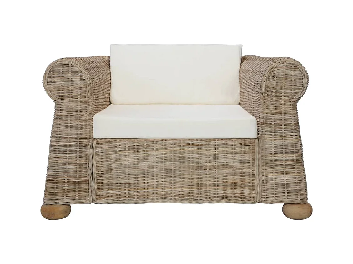 Fauteuil lounge design moderne marron 100 x 78 x 67 cm DEC026823