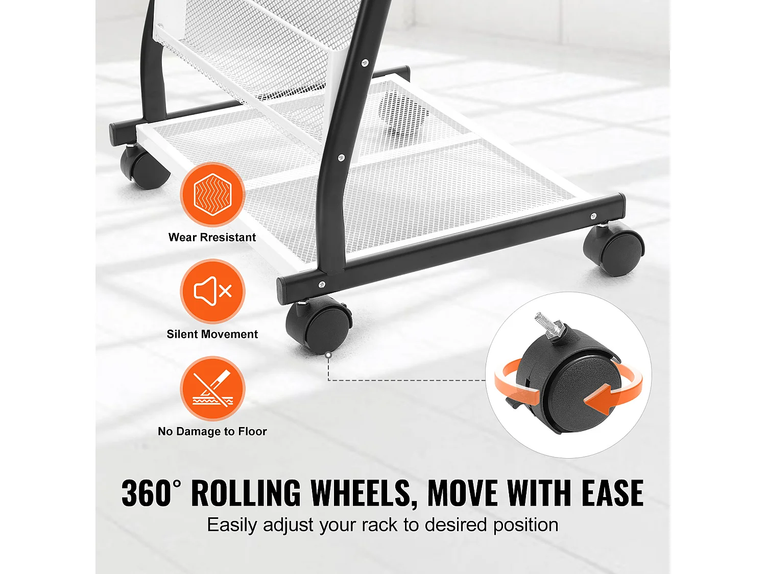 Portafogli SucceBuy, a 6 Livelli, Espositore di Riviste con 4 Rotelle per l'Ufficio