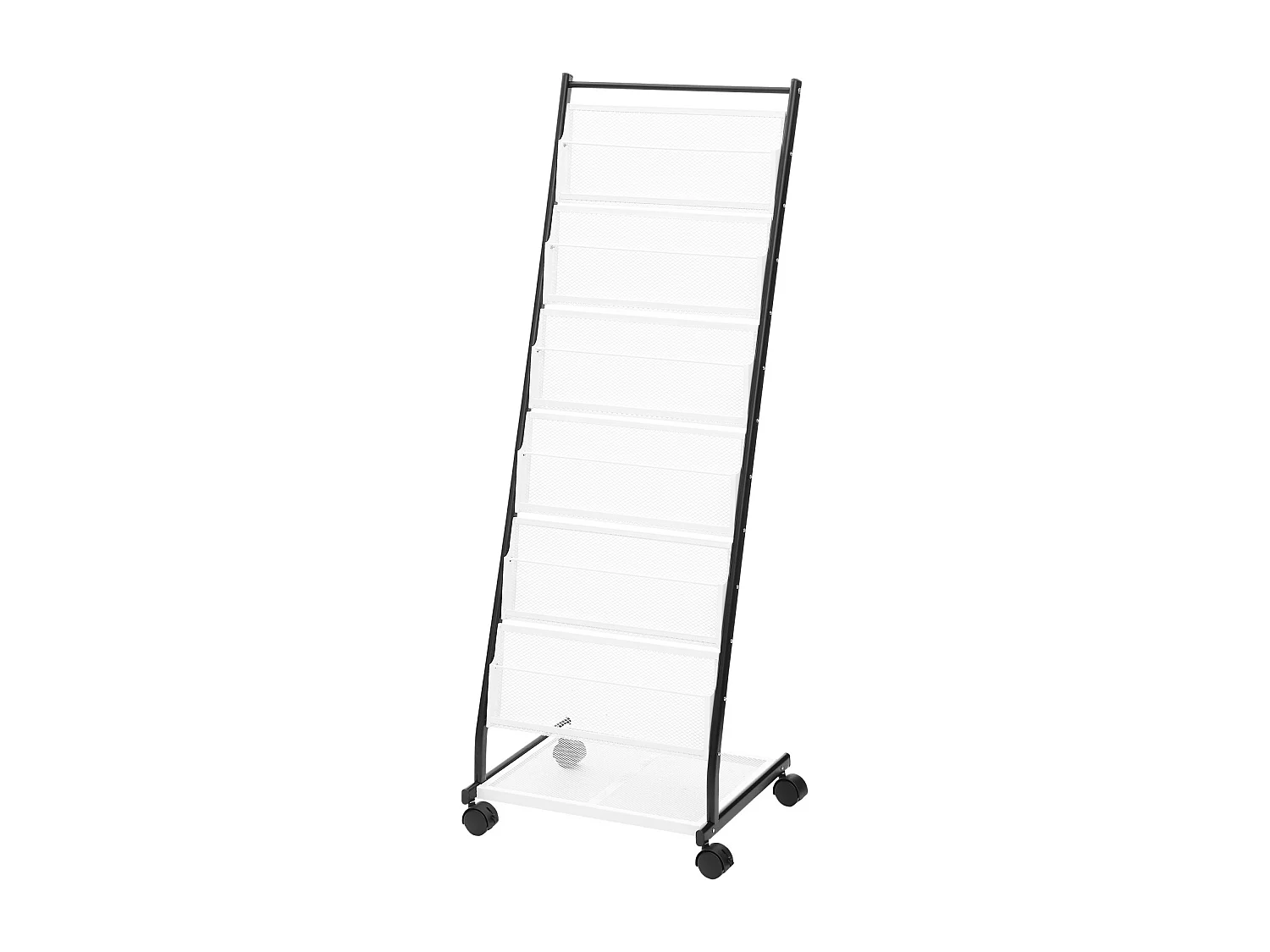 Portafogli SucceBuy, a 6 Livelli, Espositore di Riviste con 4 Rotelle per l'Ufficio