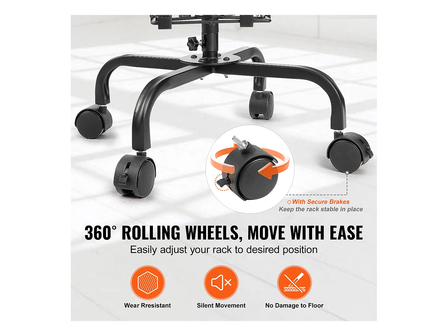 Présentoir de Cartes SucceBuy, Vœux à 32 Poches, Support Rotatif pour Cartes Postales avec 4 Roues