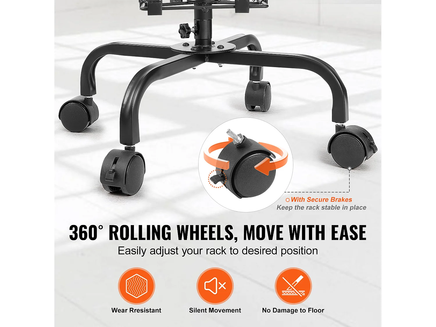 Présentoir de Cartes SucceBuy, Vœux à 32 Poches, Support Rotatif pour Cartes Postales avec 4 Roues