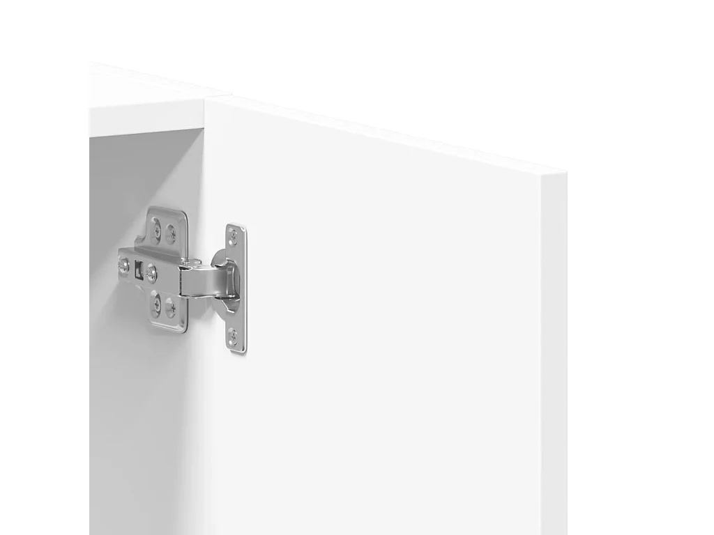 Meuble de bureau armoire bois blanche 60 x 32 x 115 cm DEC024469