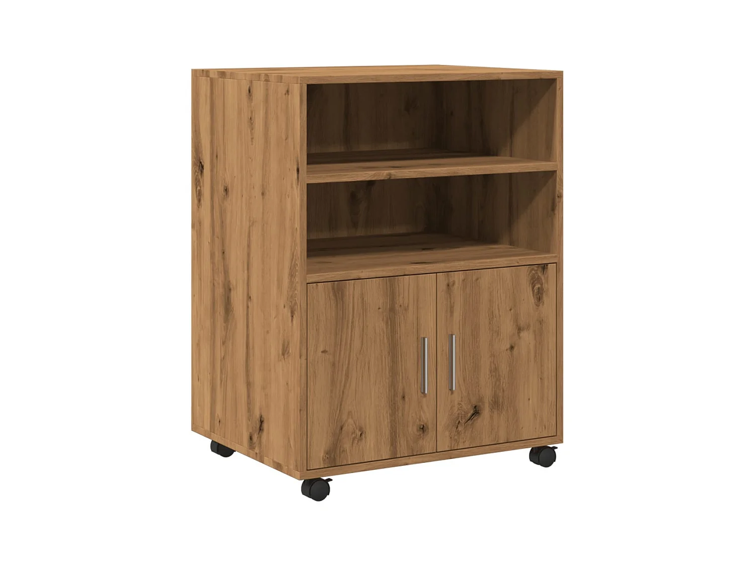 Meuble de bureau sur bois beige 60 x 48 x 81 cm DEC024491