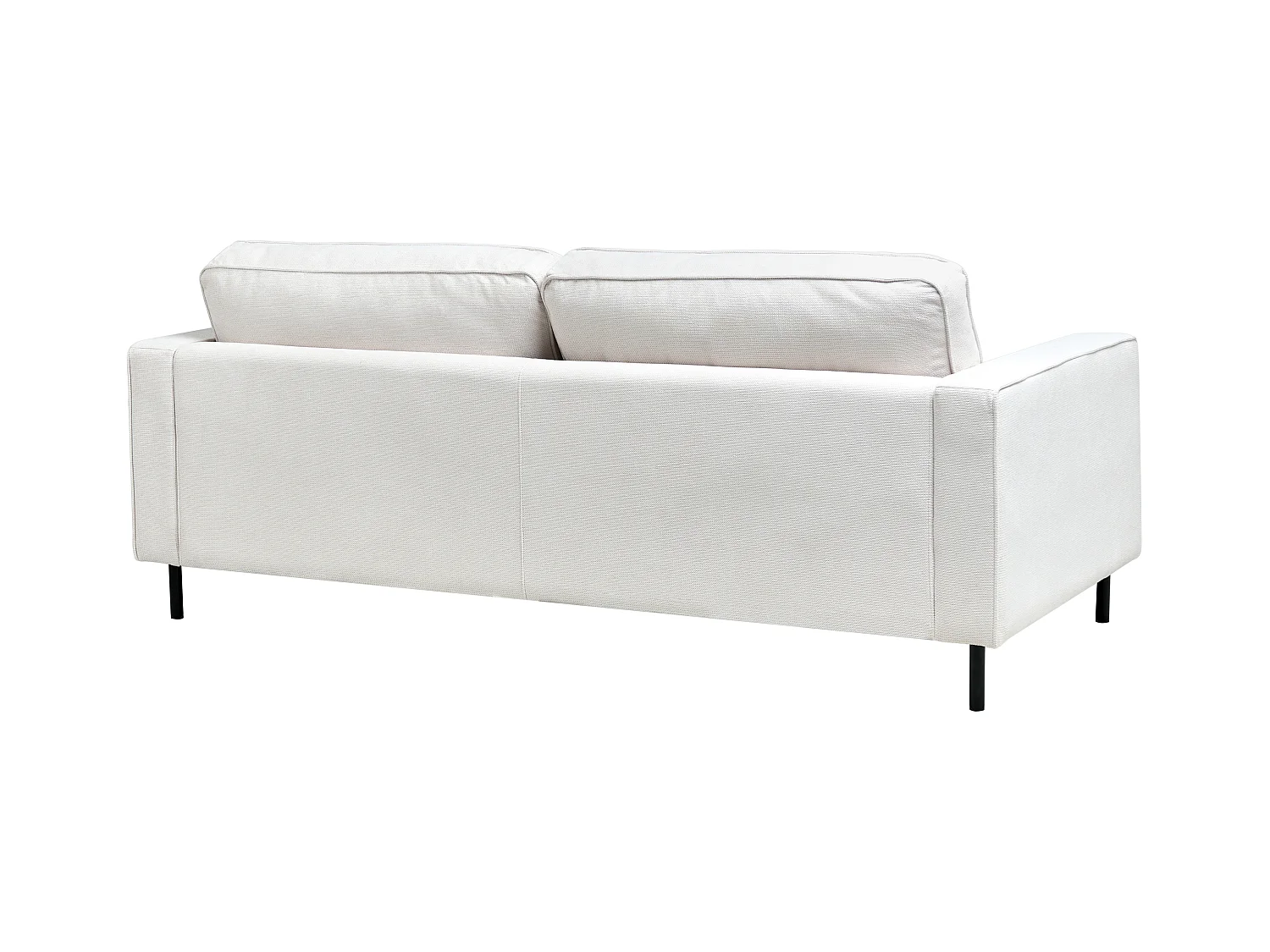 Canapé 3 places SAVALEN Tissu Blanc cassé