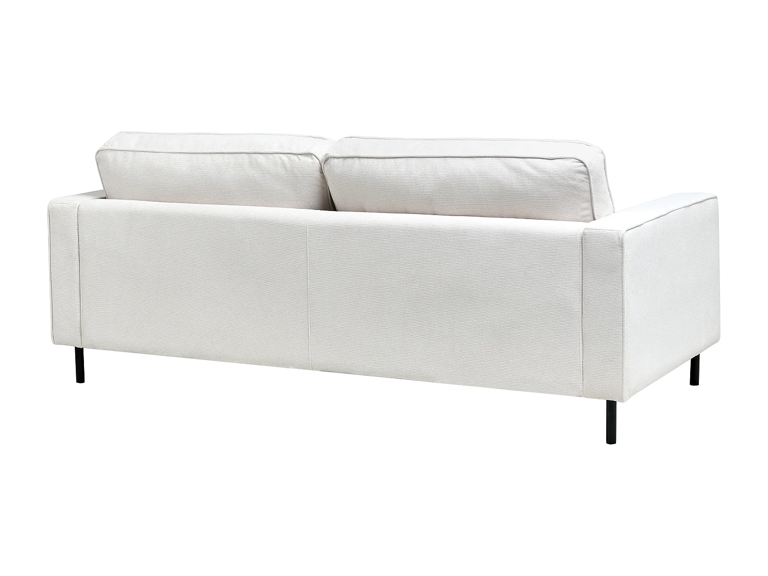 Canapé 3 places SAVALEN Tissu Blanc cassé