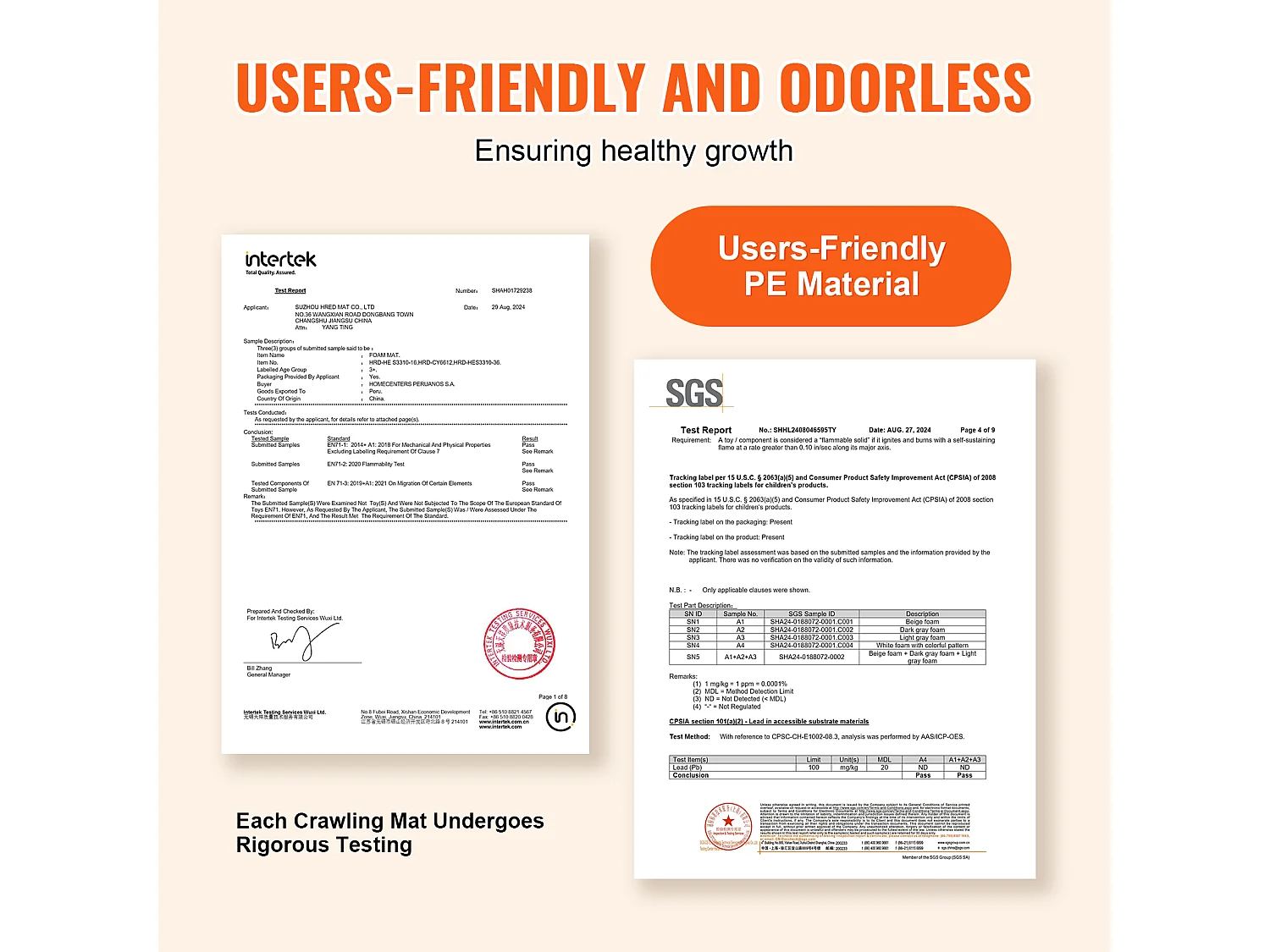 Tapete de Juego de Espuma Entrelazado SucceBuy para Niños, 1.4 cm, 6 Piezas, Baldosas Blandas de EVA Entrelazadas