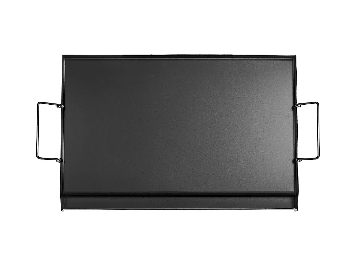 Plaque de Grill, SucceBuy Plaque de Cuisson en Acier au Carbone, 60.5 x 36 cm, Ustensile de Cuisine Portable à Gaz avec Poignée, Idéale pour Camping, Noire