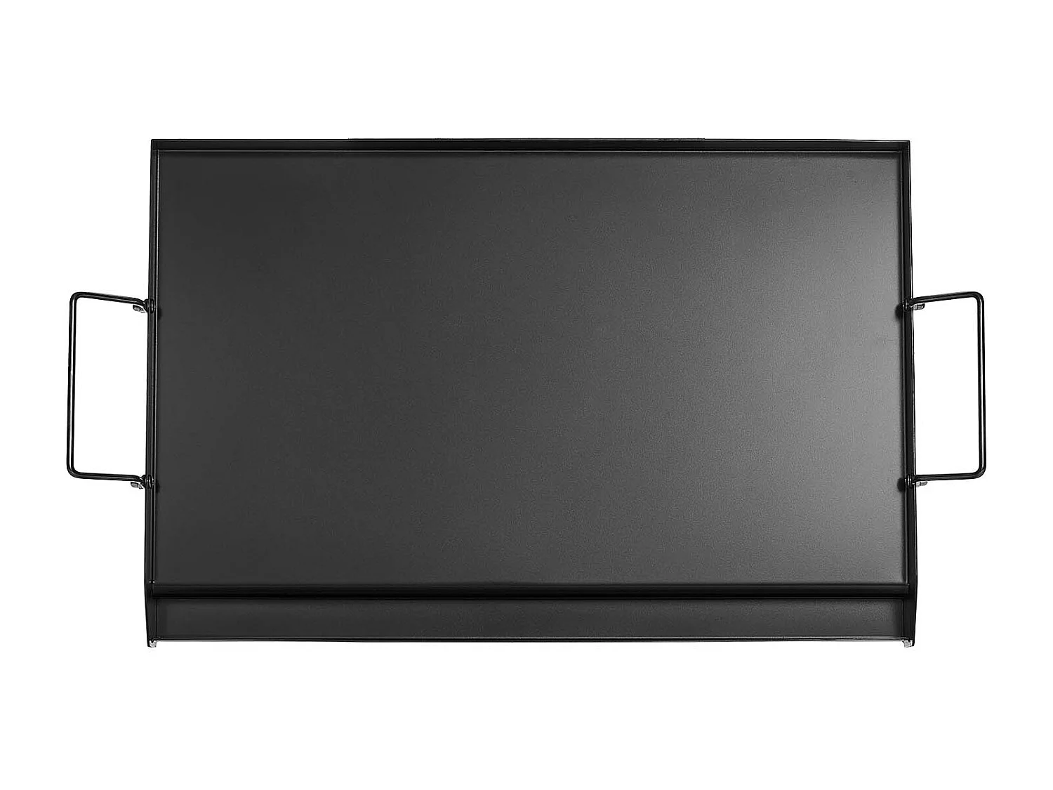 Plaque de Grill, SucceBuy Plaque de Cuisson en Acier au Carbone, 60.5 x 36 cm, Ustensile de Cuisine Portable à Gaz avec Poignée, Idéale pour Camping, Noire