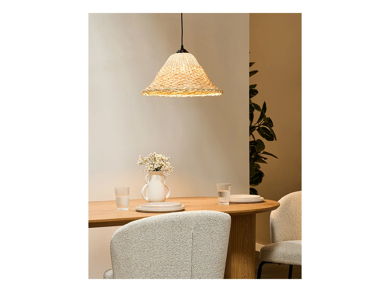 Lampe suspension GUAMANI Bambou Naturel
