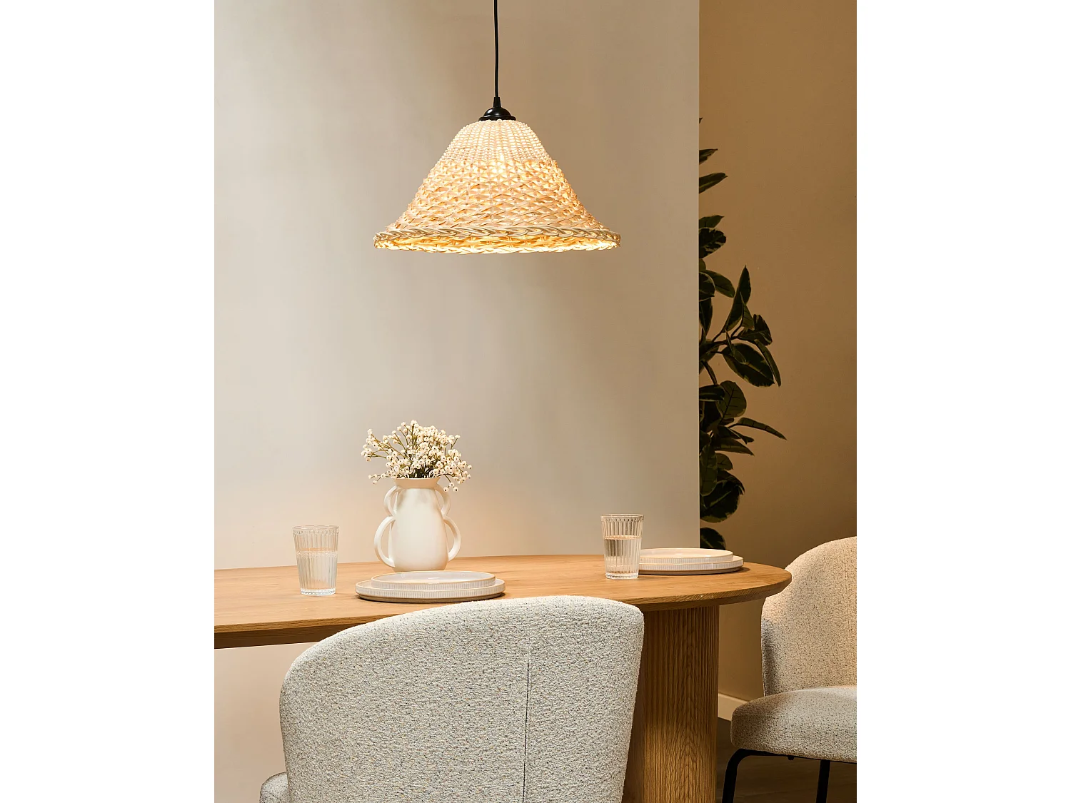 Lampe suspension GUAMANI Bambou Naturel