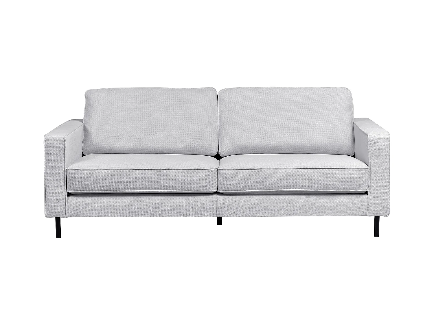 Canapé 3 places SAVALEN Tissu Gris clair