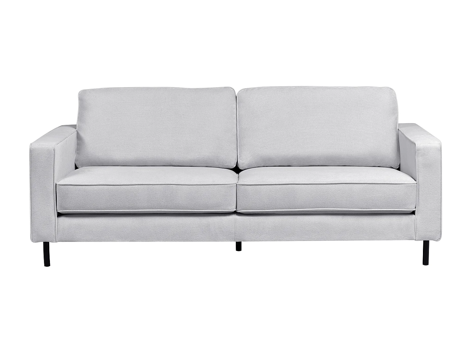 Canapé 3 places SAVALEN Tissu Gris clair