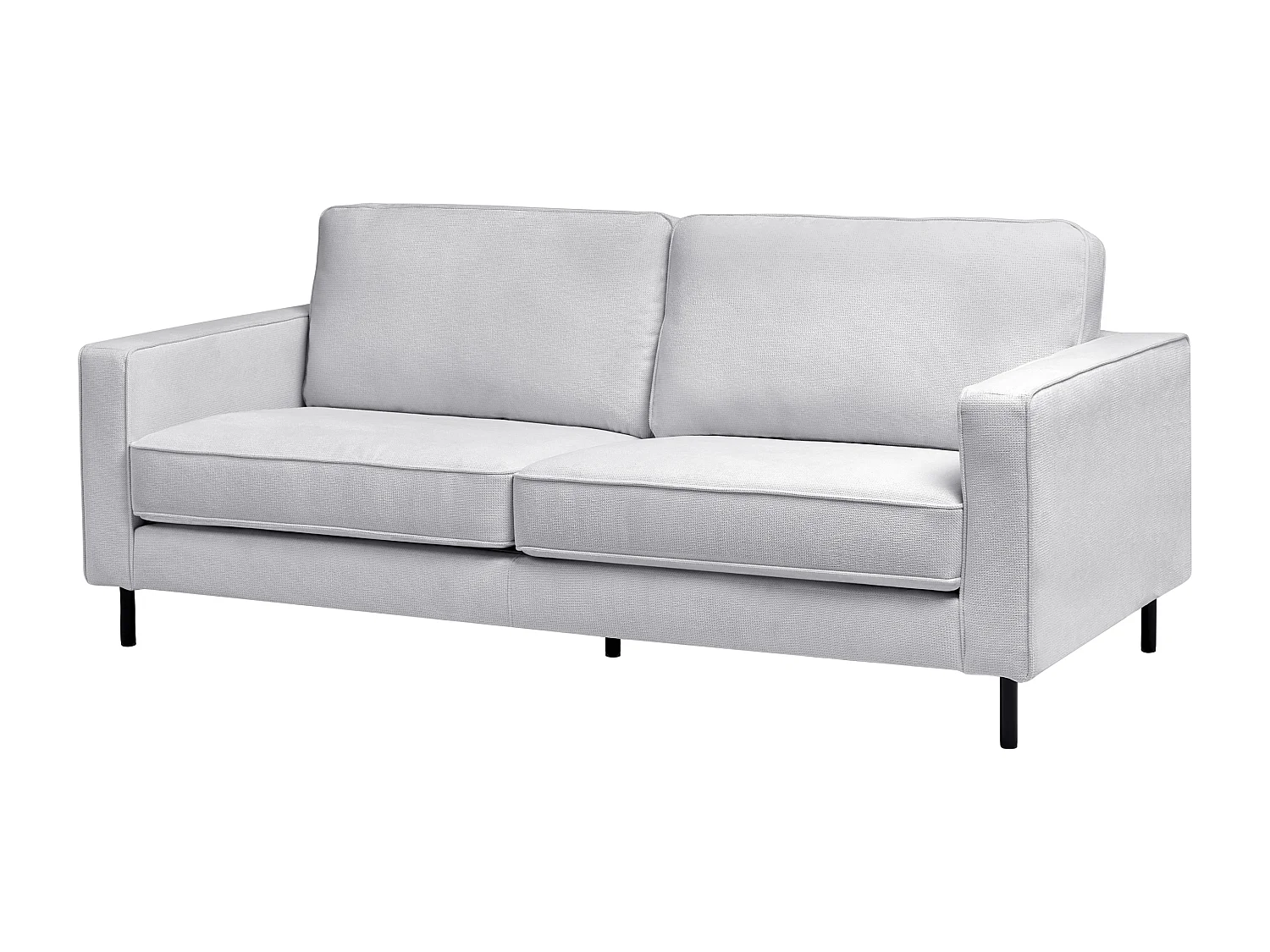 Canapé 3 places SAVALEN Tissu Gris clair