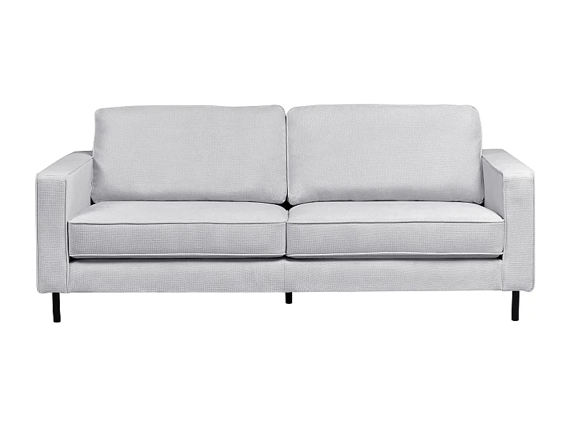 Canapé 3 places SAVALEN Tissu Gris clair