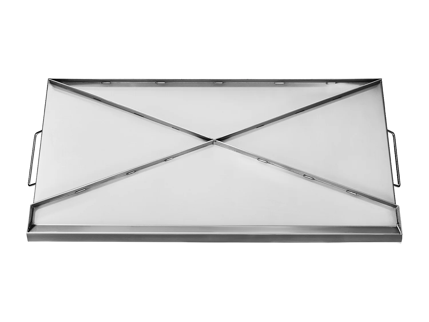 Plaque de Gril, SucceBuy Plaque de Cuisson en Acier Inoxydable pour Barbecue 809 x 370 mm