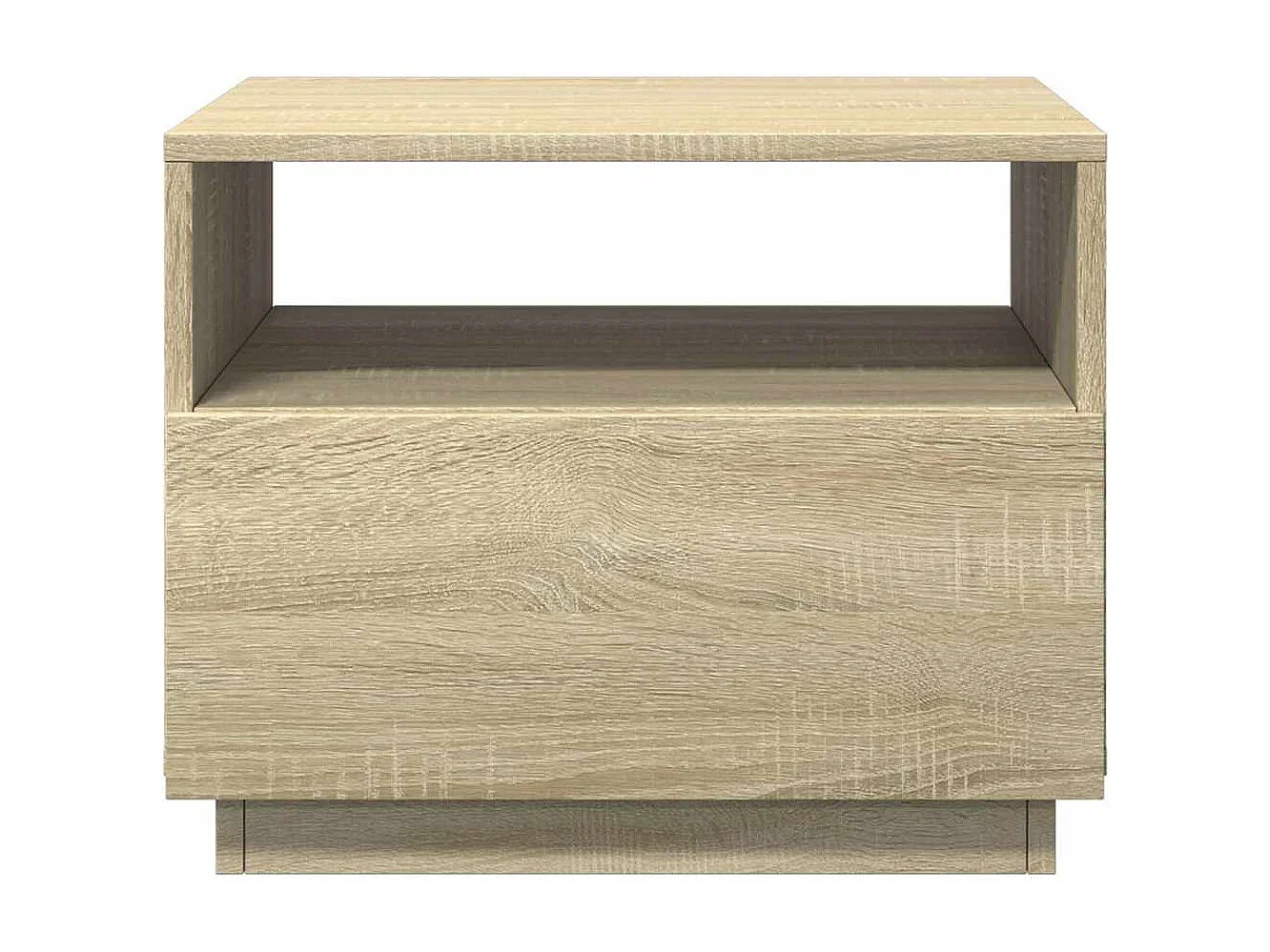 Table basse de salon bois beige 50 x 49 x 40 cm DEC037644